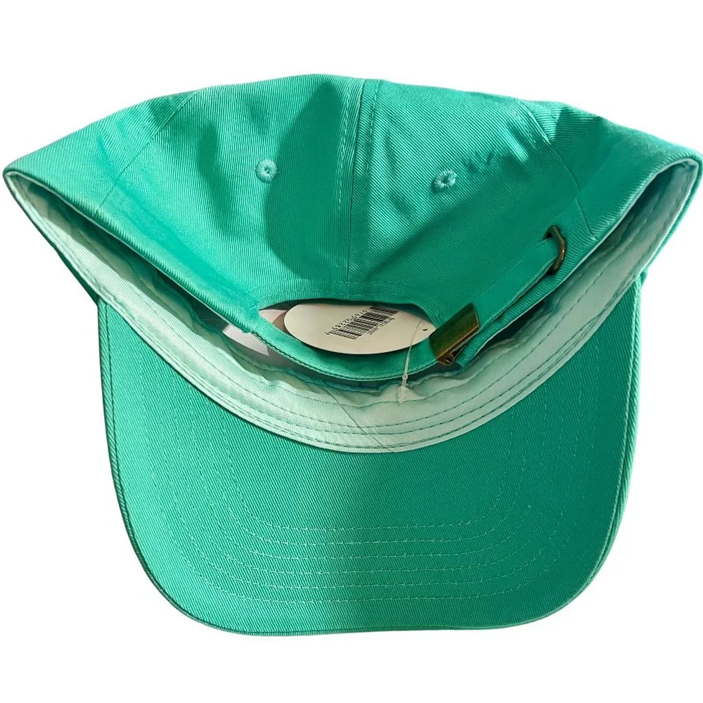 Soccer Junkie Embroidery Teal Cap Cotton Adjustable Closure 19.5" to 22.5" - Picture 2 of 3